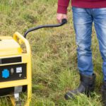 Generador de luz en campo,