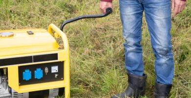 Generador de luz en campo,